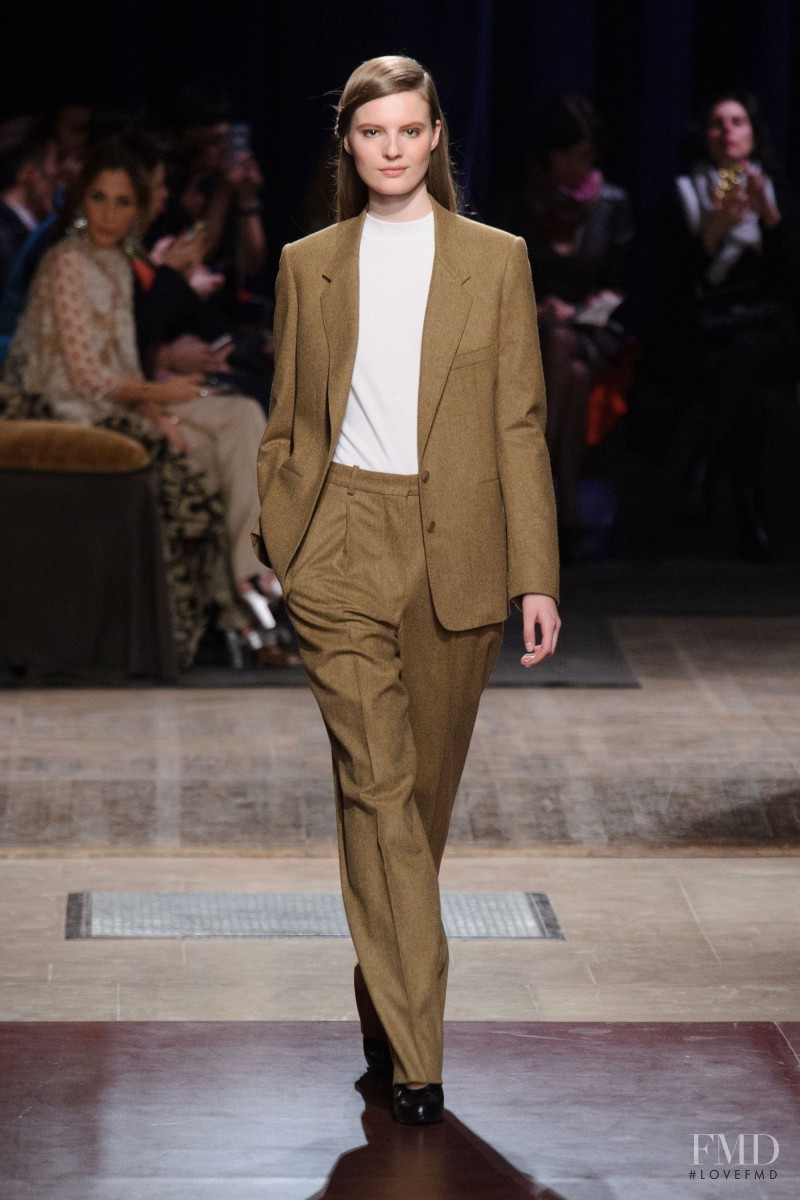 Tilda Lindstam featured in  the Hermès fashion show for Autumn/Winter 2014