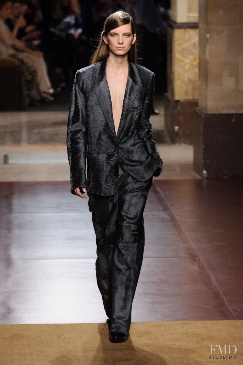 Luca Gadjus featured in  the Hermès fashion show for Autumn/Winter 2014