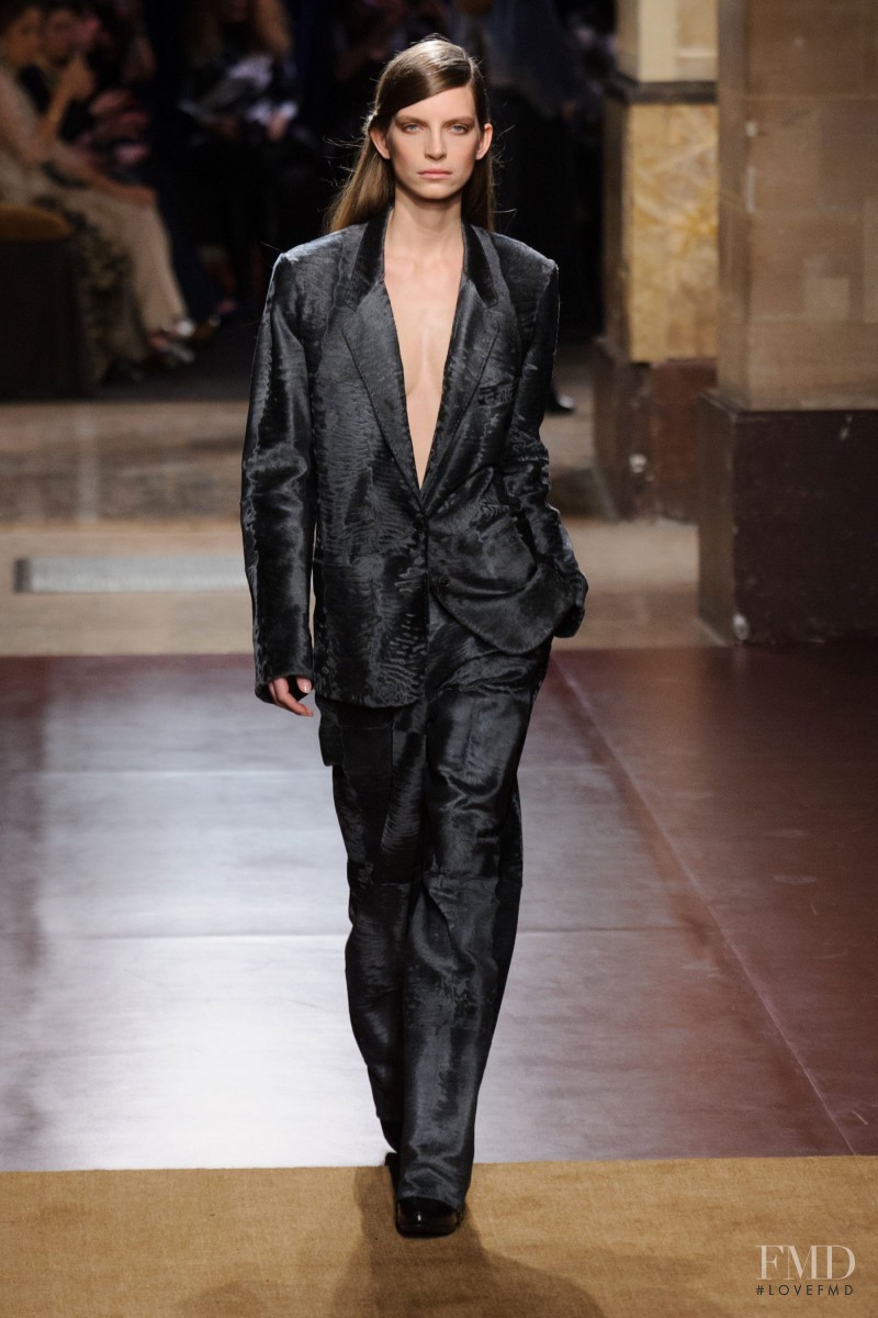 Luca Gajdus featured in  the Hermès fashion show for Autumn/Winter 2014