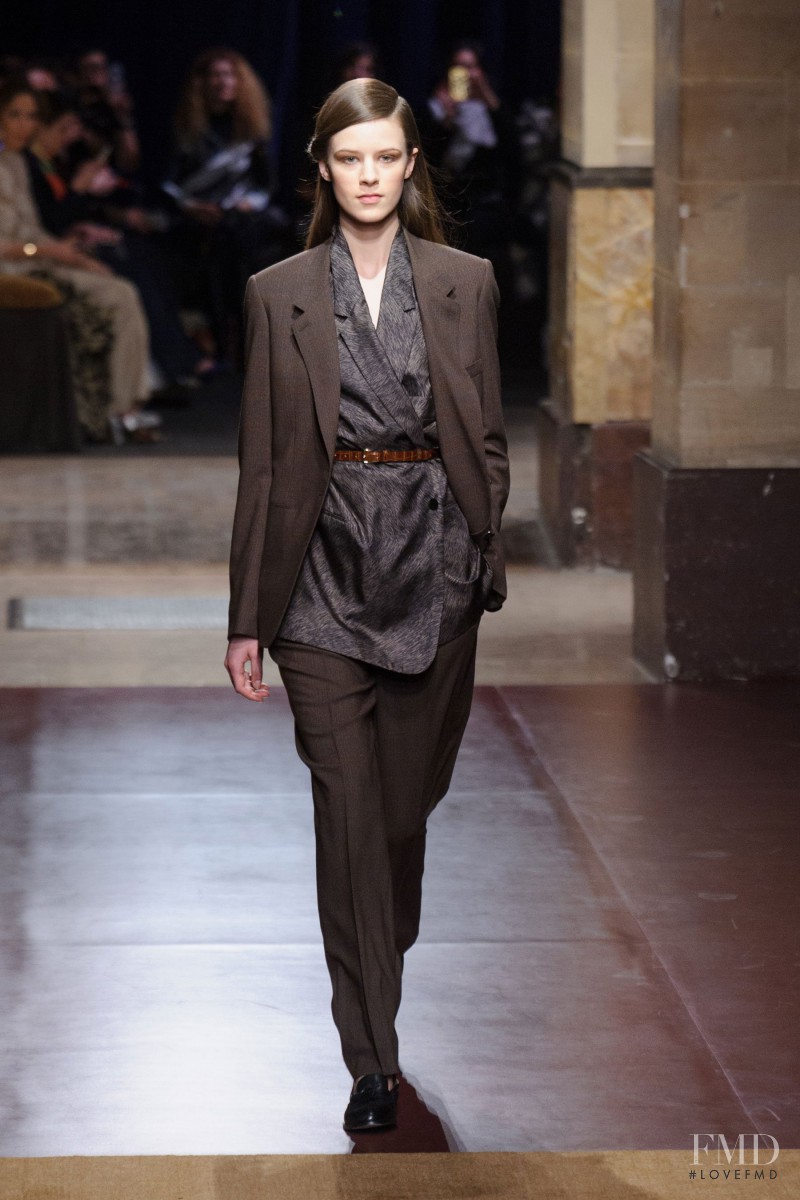 Kayley Chabot featured in  the Hermès fashion show for Autumn/Winter 2014