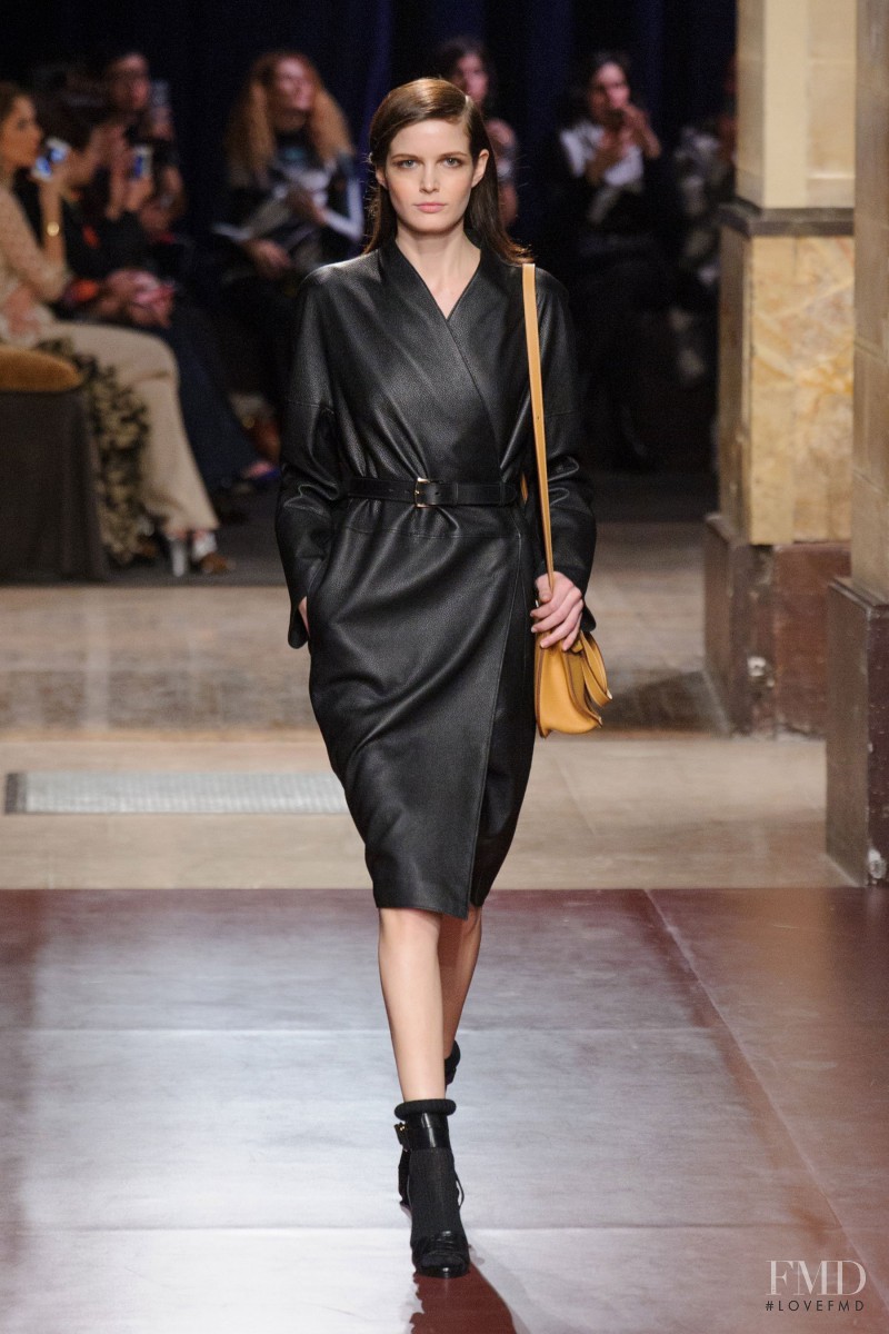Zlata Mangafic featured in  the Hermès fashion show for Autumn/Winter 2014