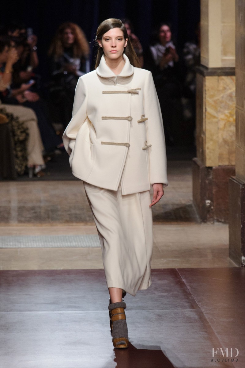 Carla Ciffoni featured in  the Hermès fashion show for Autumn/Winter 2014