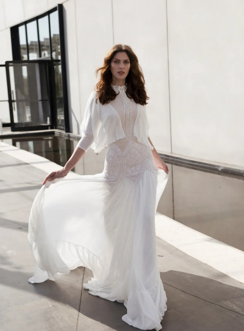 Angelina Pirtskhalava featured in  the Narkis Bridal lookbook for Spring/Summer 2018
