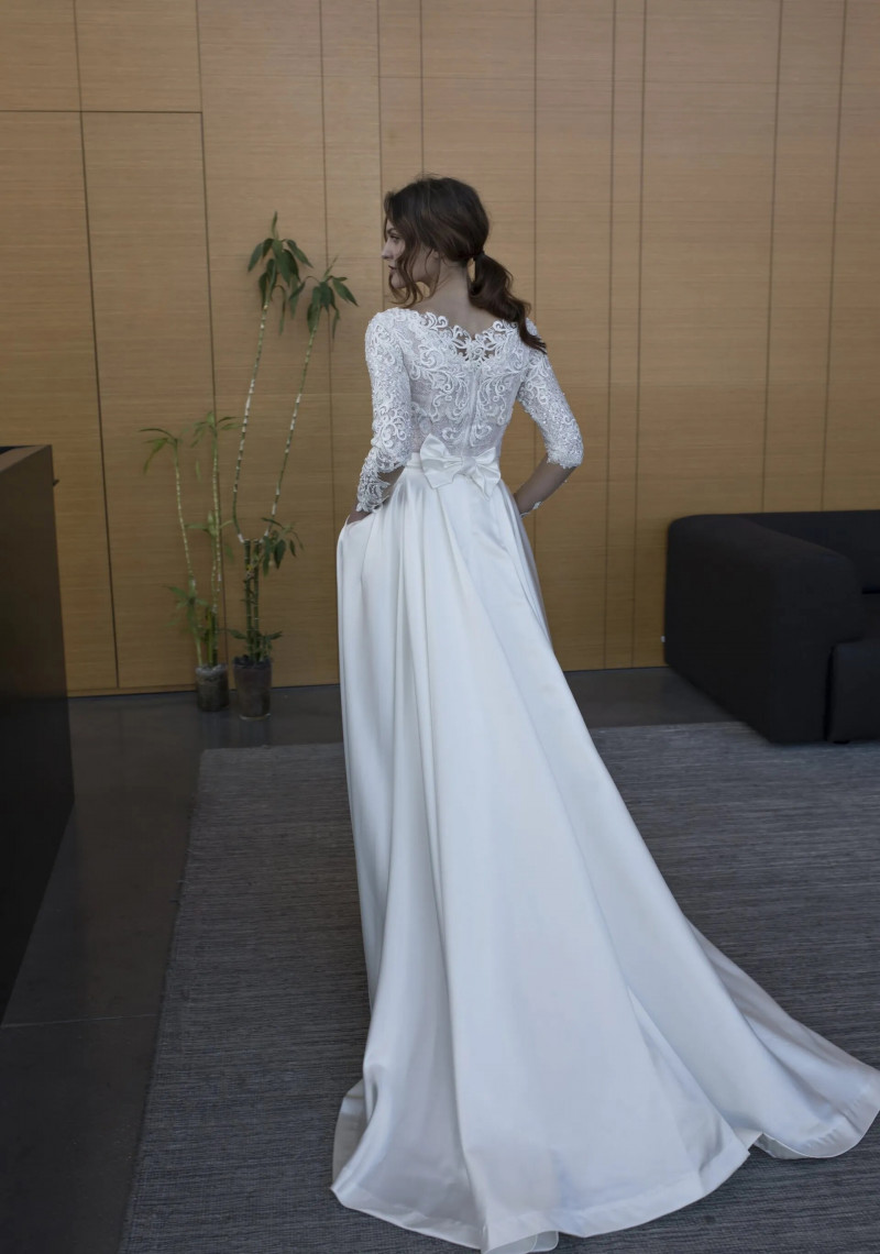 Angelina Pirtskhalava featured in  the Narkis Bridal lookbook for Spring/Summer 2018