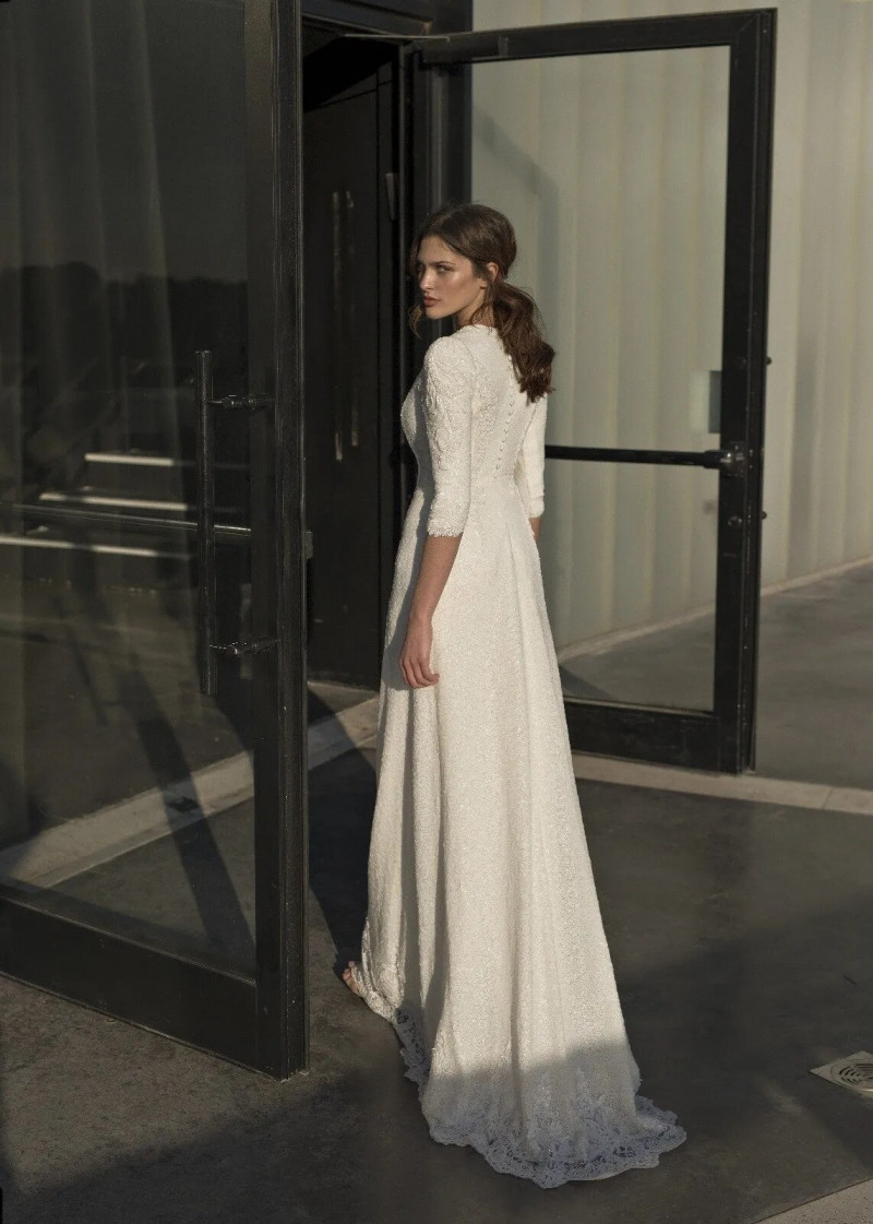 Angelina Pirtskhalava featured in  the Narkis Bridal lookbook for Spring/Summer 2018