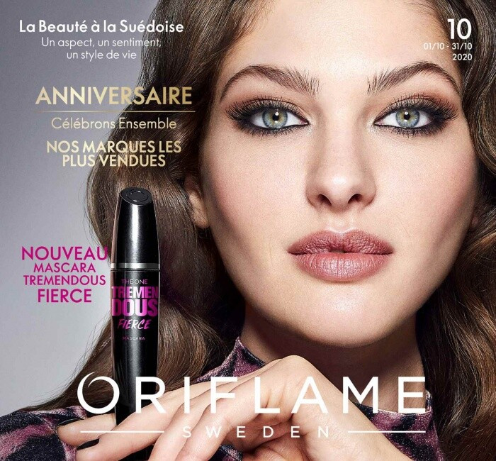 Angelina Pirtskhalava featured in  the Oriflame advertisement for Autumn/Winter 2019