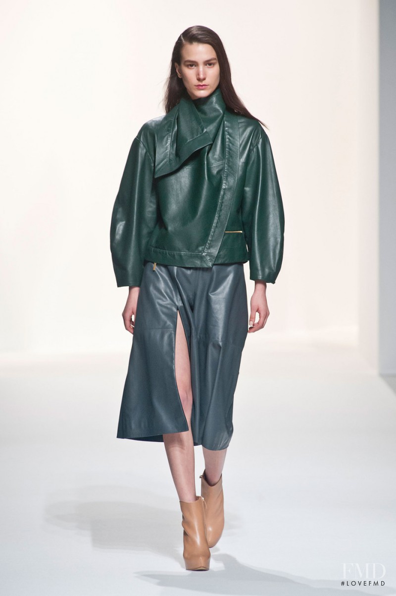 Mijo Mihaljcic featured in  the Hussein Chalayan fashion show for Autumn/Winter 2014