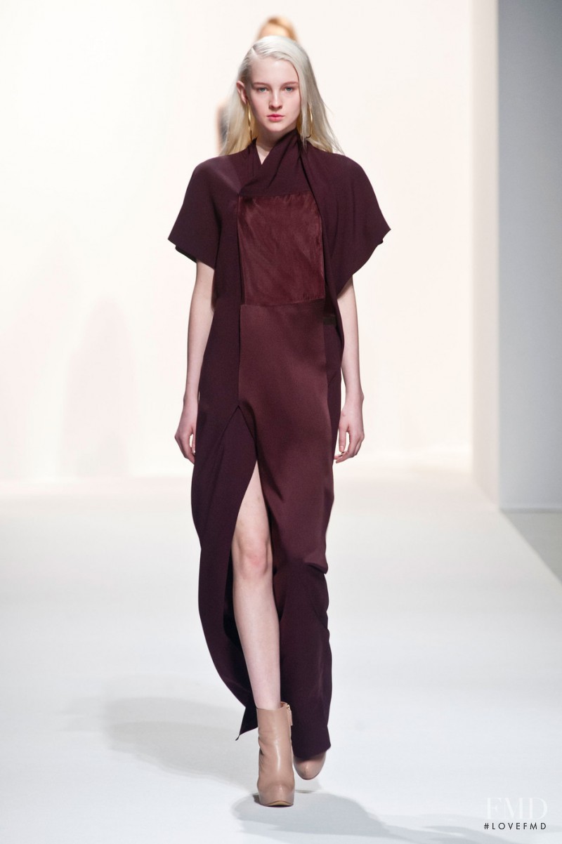 Nastya Sten featured in  the Hussein Chalayan fashion show for Autumn/Winter 2014