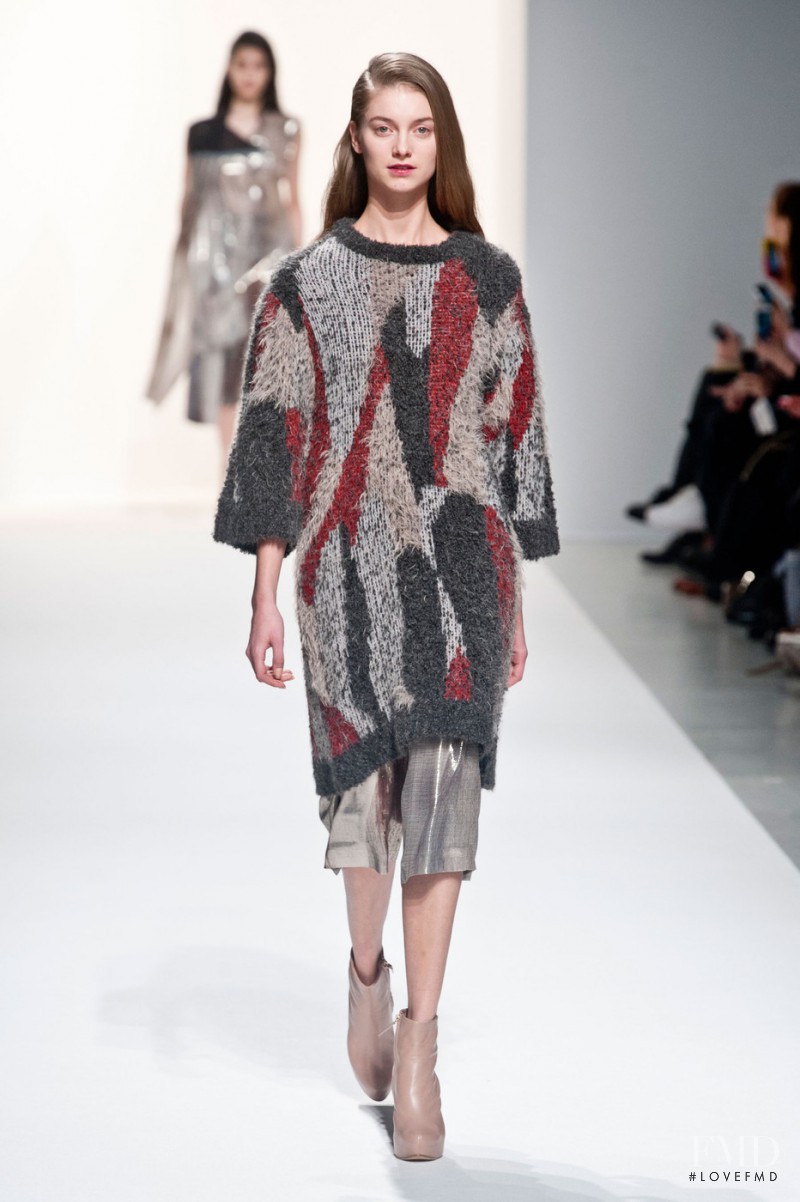 Iris van Berne featured in  the Hussein Chalayan fashion show for Autumn/Winter 2014