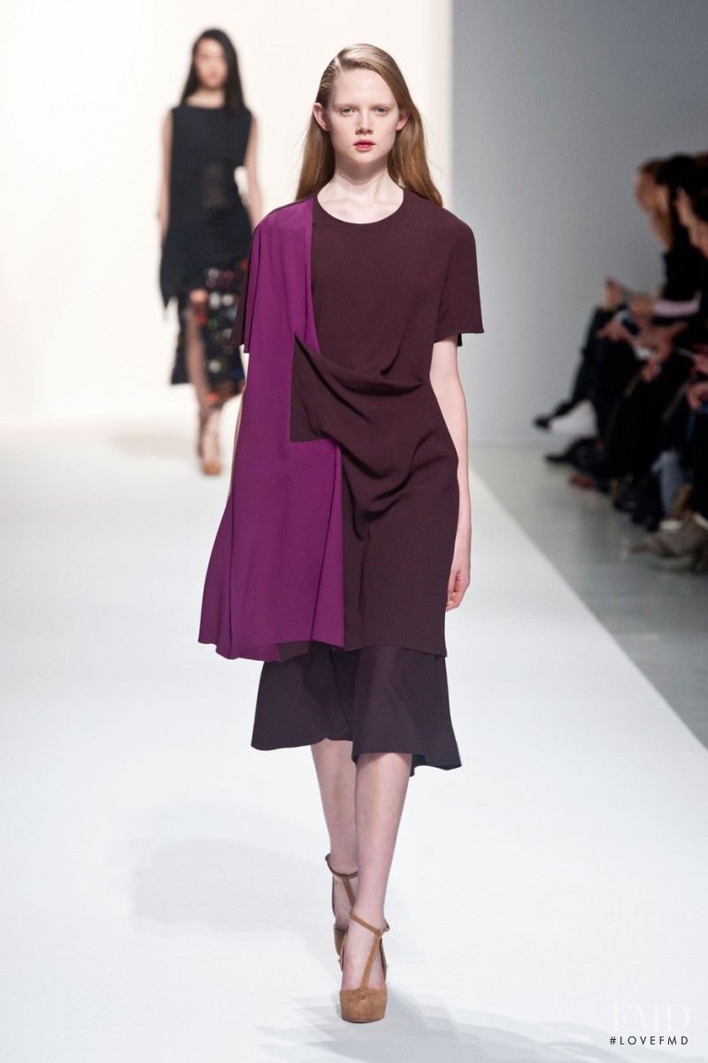 Holly Rose Emery featured in  the Hussein Chalayan fashion show for Autumn/Winter 2014