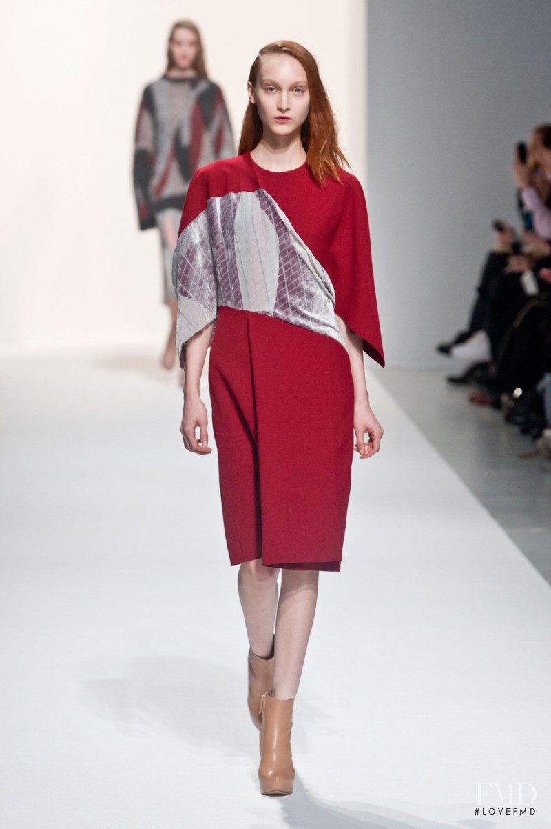 Nika Cole featured in  the Hussein Chalayan fashion show for Autumn/Winter 2014