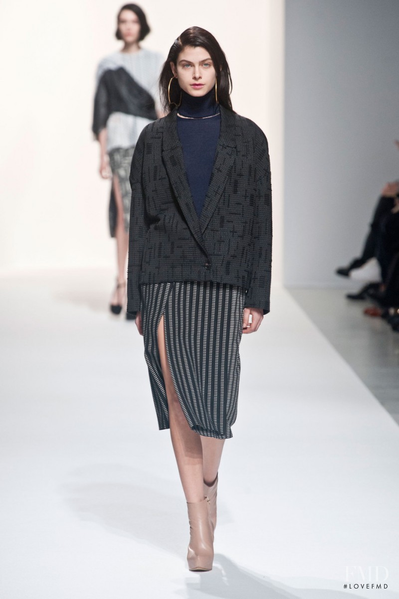 Pamela Bernier featured in  the Hussein Chalayan fashion show for Autumn/Winter 2014