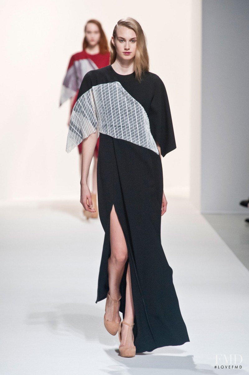 Dauphine McKee featured in  the Hussein Chalayan fashion show for Autumn/Winter 2014