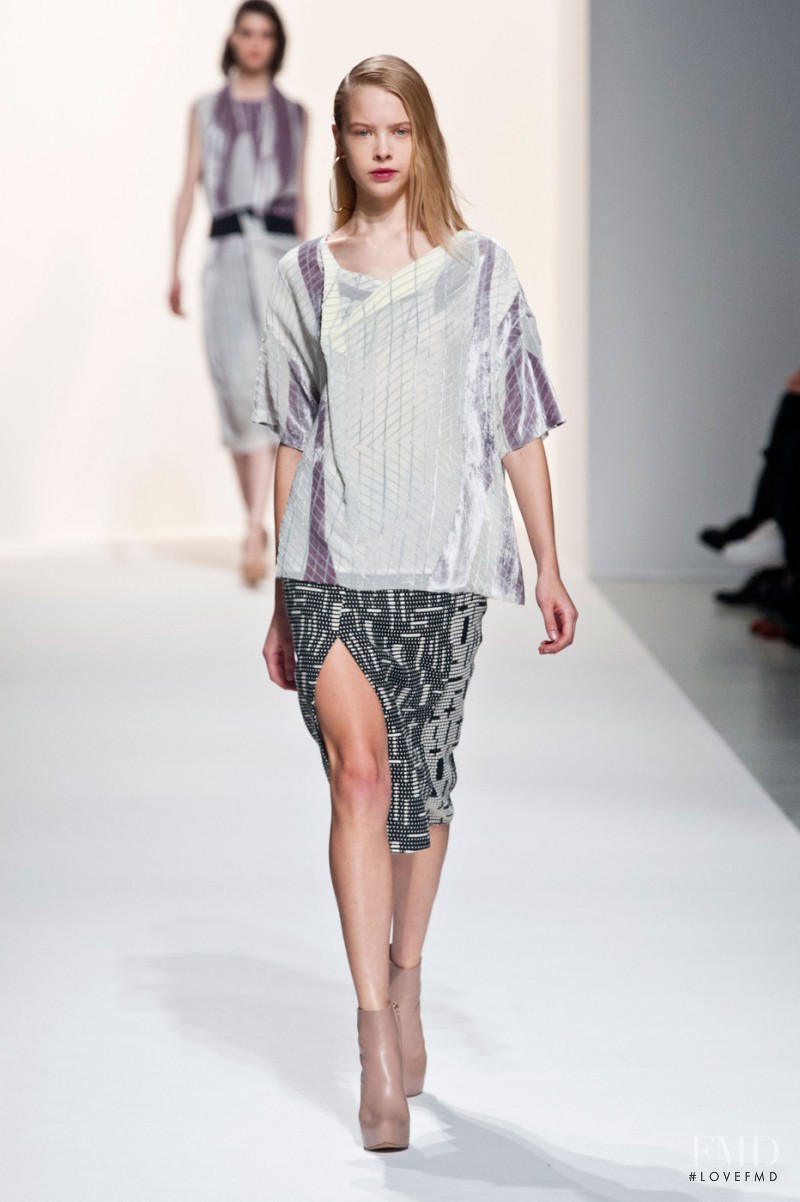 Daniela Witt featured in  the Hussein Chalayan fashion show for Autumn/Winter 2014