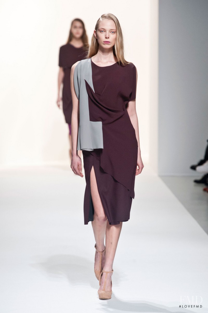 Tanya Dyagileva featured in  the Hussein Chalayan fashion show for Autumn/Winter 2014