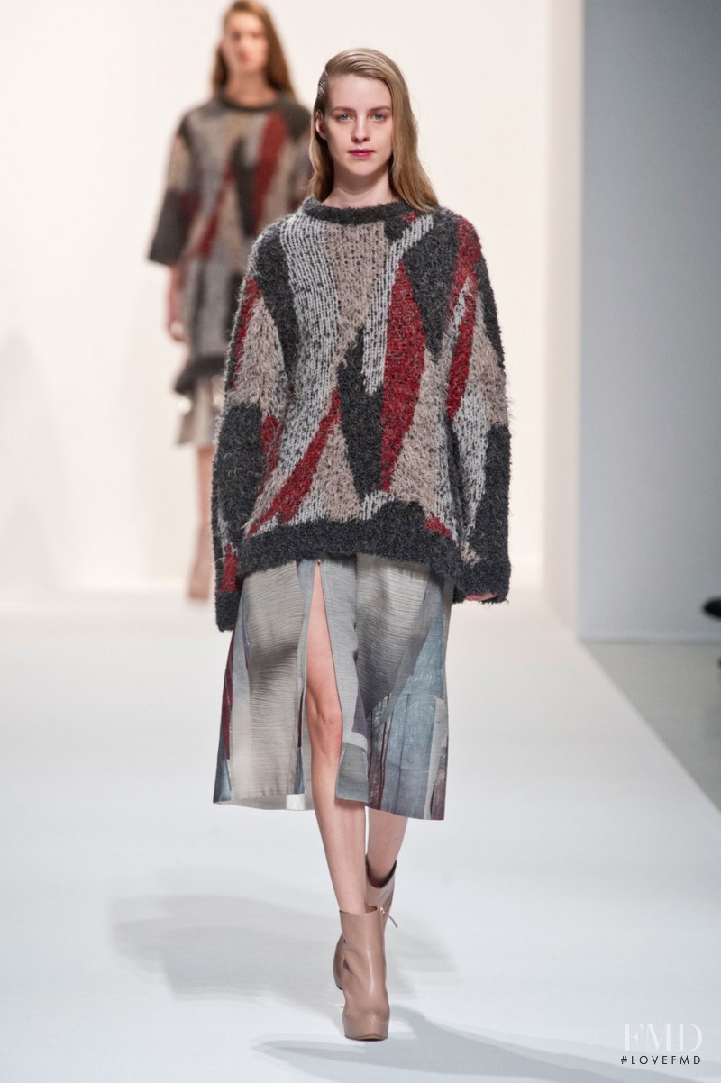 Julia Frauche featured in  the Hussein Chalayan fashion show for Autumn/Winter 2014