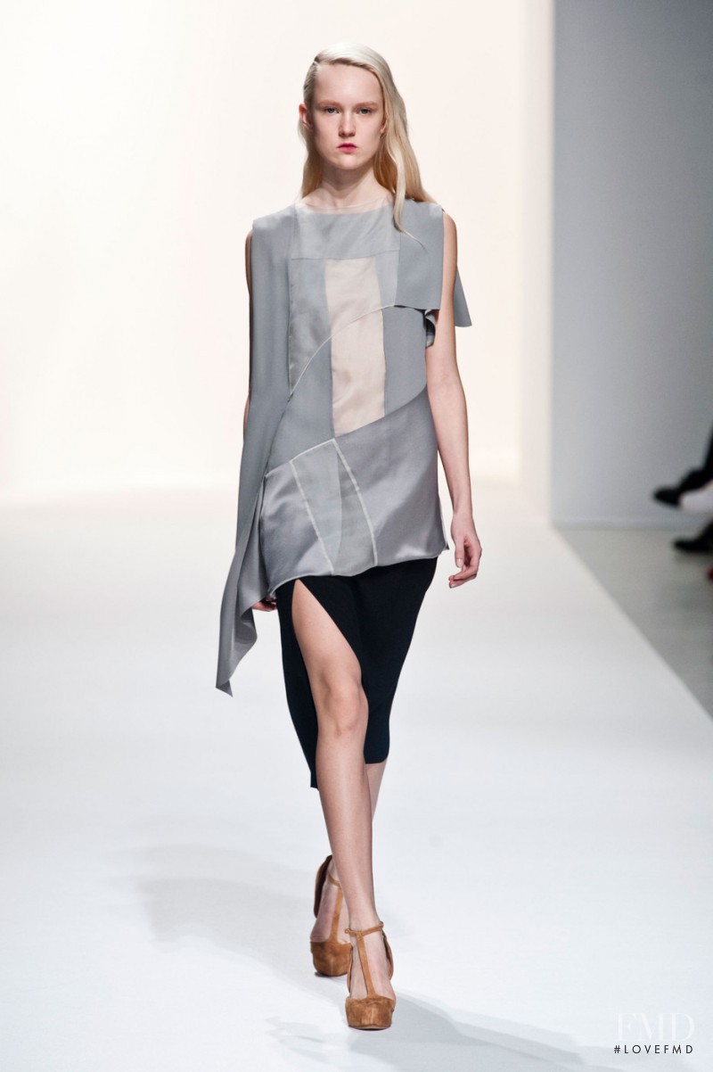 Harleth Kuusik featured in  the Hussein Chalayan fashion show for Autumn/Winter 2014