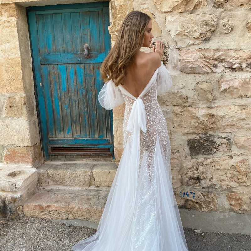 Daria Piotrowiak featured in  the Hila Shalom Bridal lookbook for Spring/Summer 2023