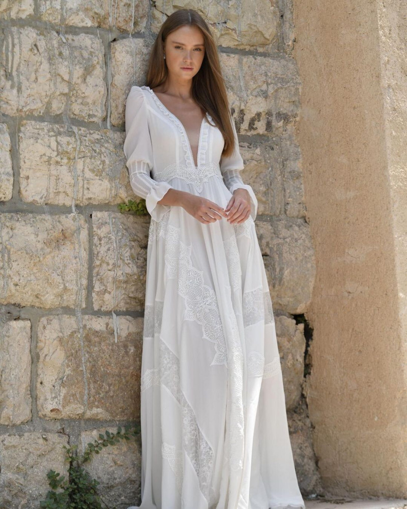 Daria Piotrowiak featured in  the Hila Shalom Bridal lookbook for Spring/Summer 2023