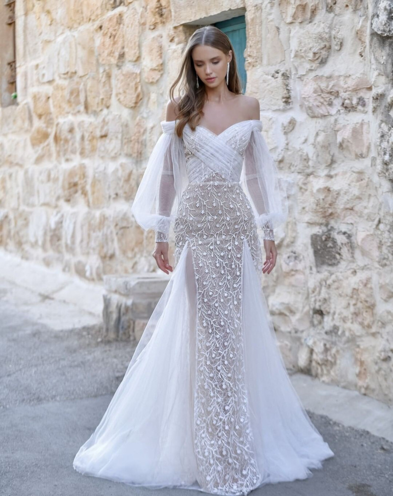 Daria Piotrowiak featured in  the Hila Shalom Bridal lookbook for Spring/Summer 2023