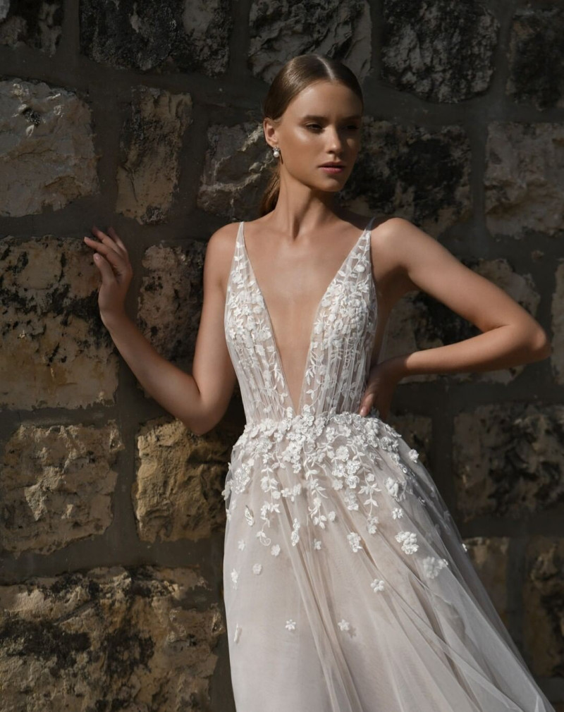 Daria Piotrowiak featured in  the Hila Shalom Bridal lookbook for Spring/Summer 2023