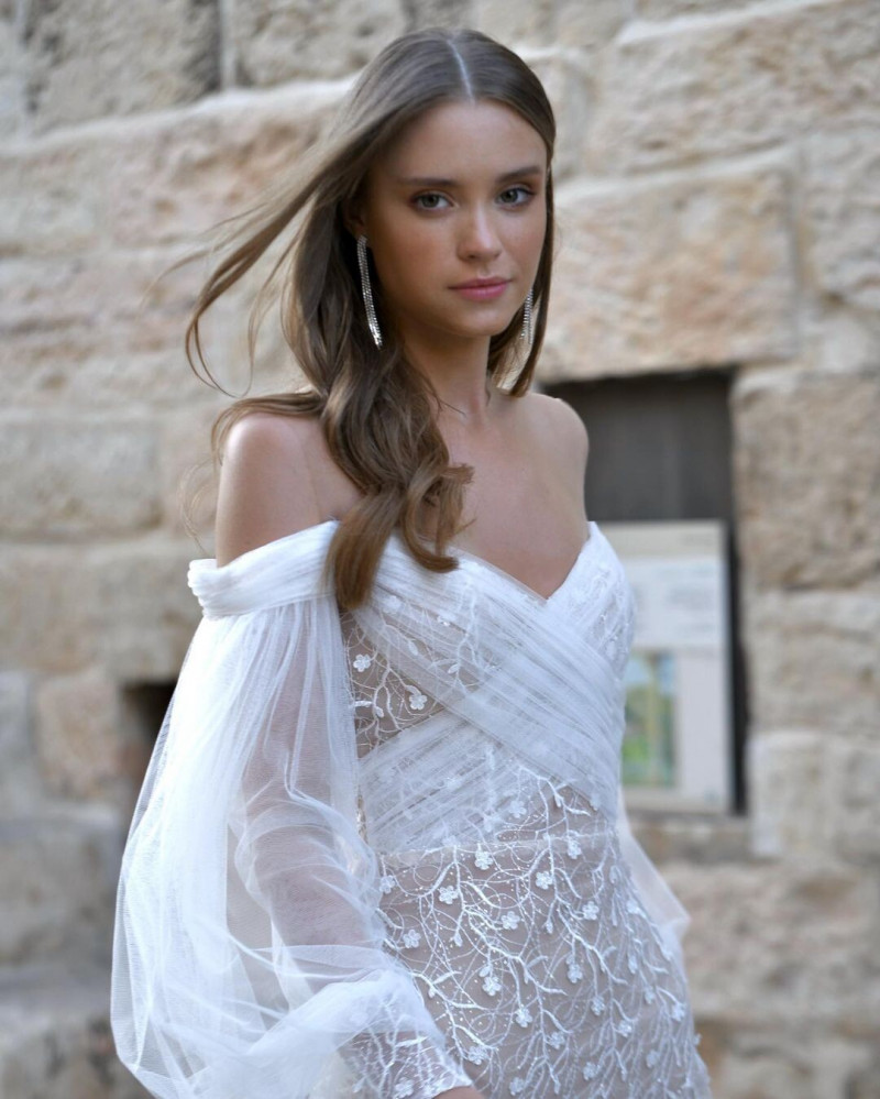 Daria Piotrowiak featured in  the Hila Shalom Bridal lookbook for Spring/Summer 2023