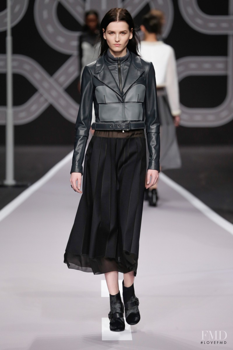 Katlin Aas featured in  the Viktor & Rolf fashion show for Autumn/Winter 2014