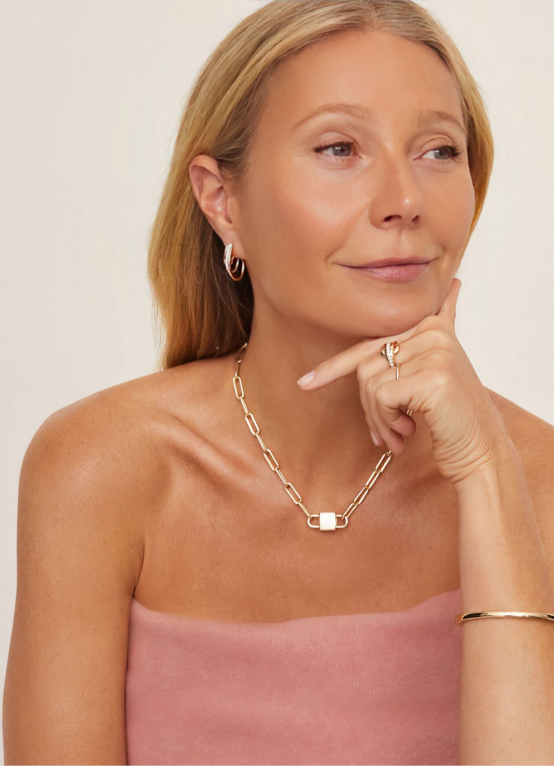 Gwyneth Paltrow featured in  the goop Jewelry advertisement for Summer 2022