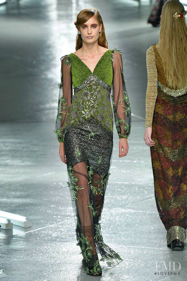 Nadja Bender featured in  the Rodarte fashion show for Autumn/Winter 2014