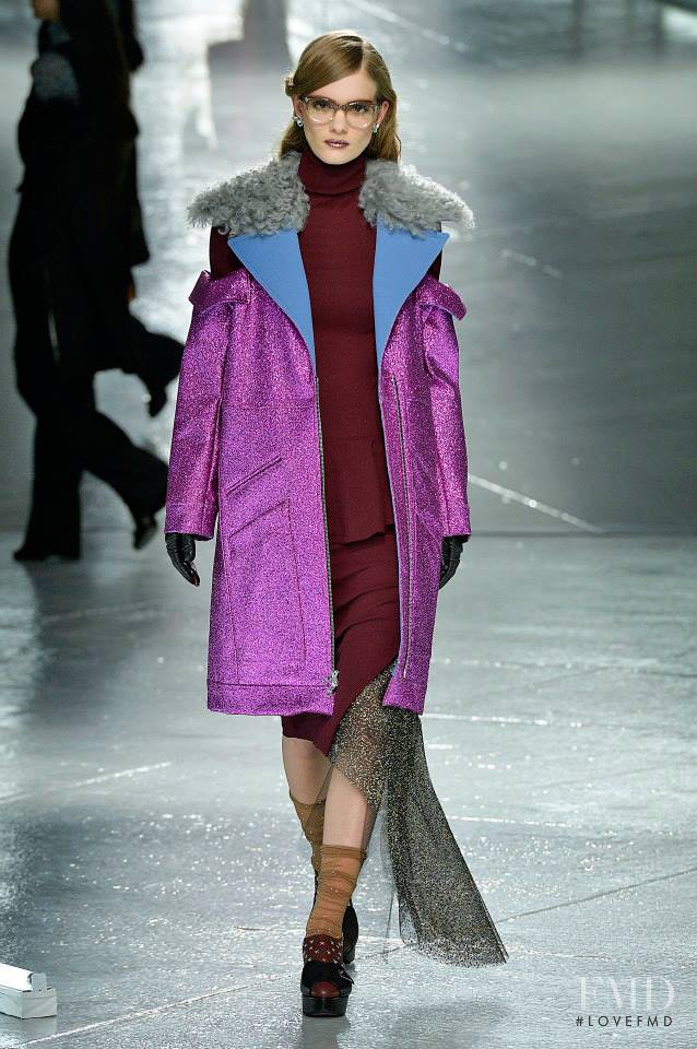 Emily Astrup featured in  the Rodarte fashion show for Autumn/Winter 2014