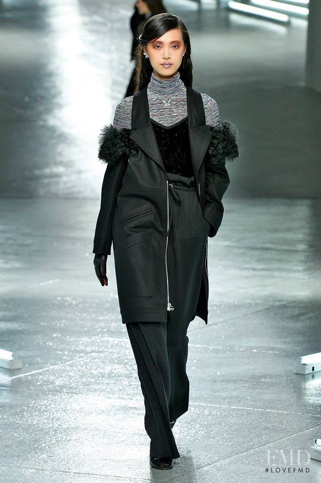 Tian Yi featured in  the Rodarte fashion show for Autumn/Winter 2014