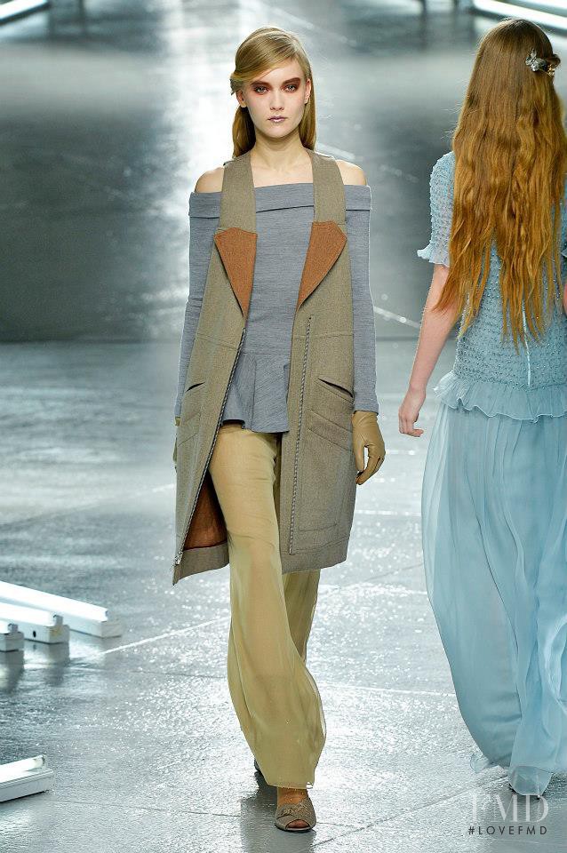 Katerina Ryabinkina featured in  the Rodarte fashion show for Autumn/Winter 2014