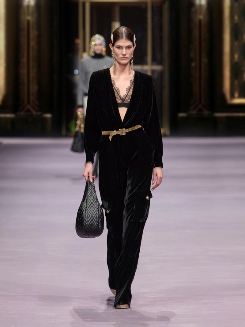 Lucia Lopez featured in  the Elisabetta Franchi fashion show for Autumn/Winter 2023