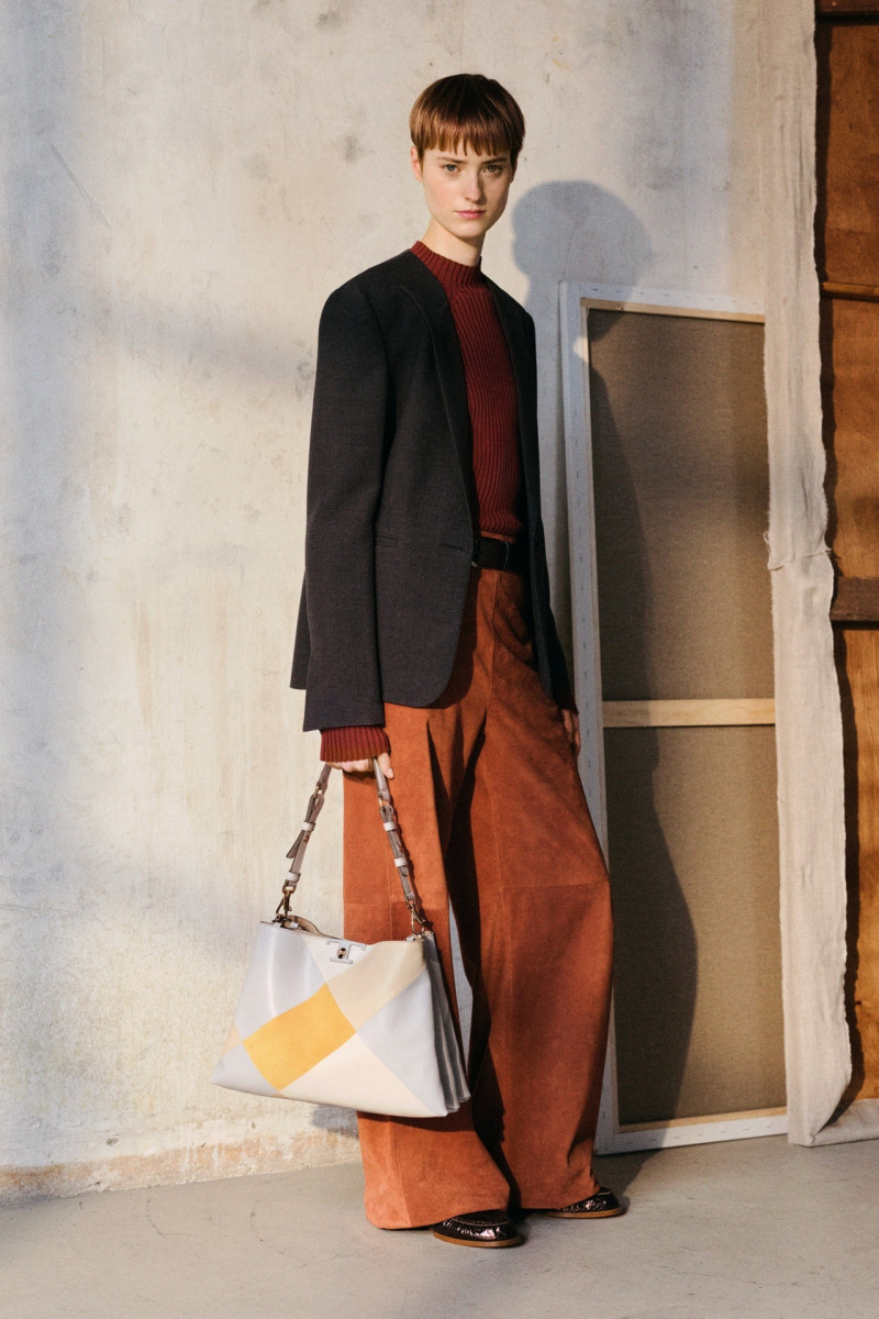 Meerle Haket featured in  the Tod\'s lookbook for Resort 2024