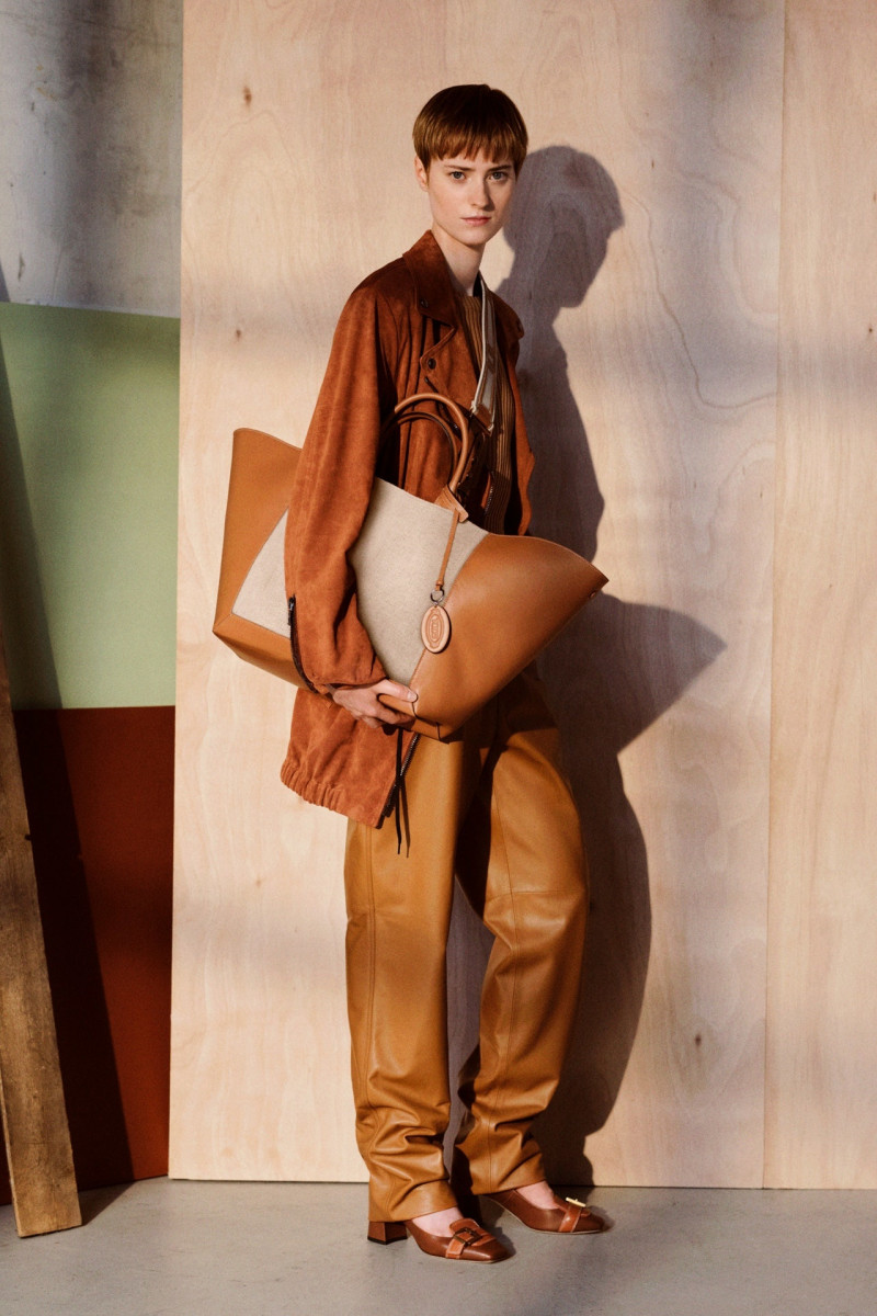 Meerle Haket featured in  the Tod\'s lookbook for Resort 2024