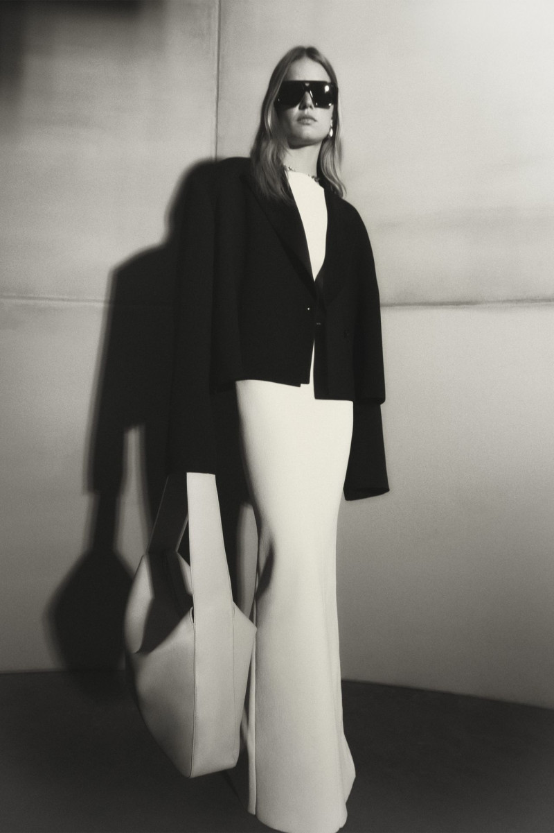 Anna Ewers featured in  the Khaite lookbook for Resort 2024