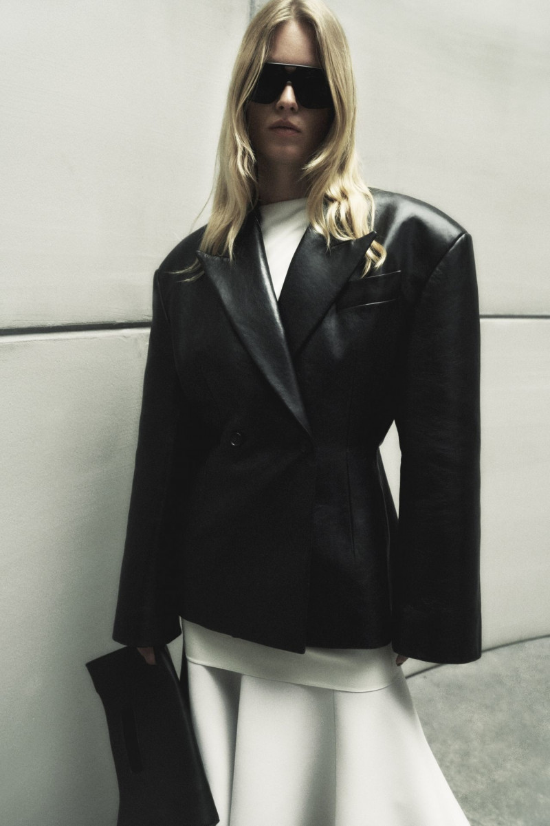Anna Ewers featured in  the Khaite lookbook for Resort 2024