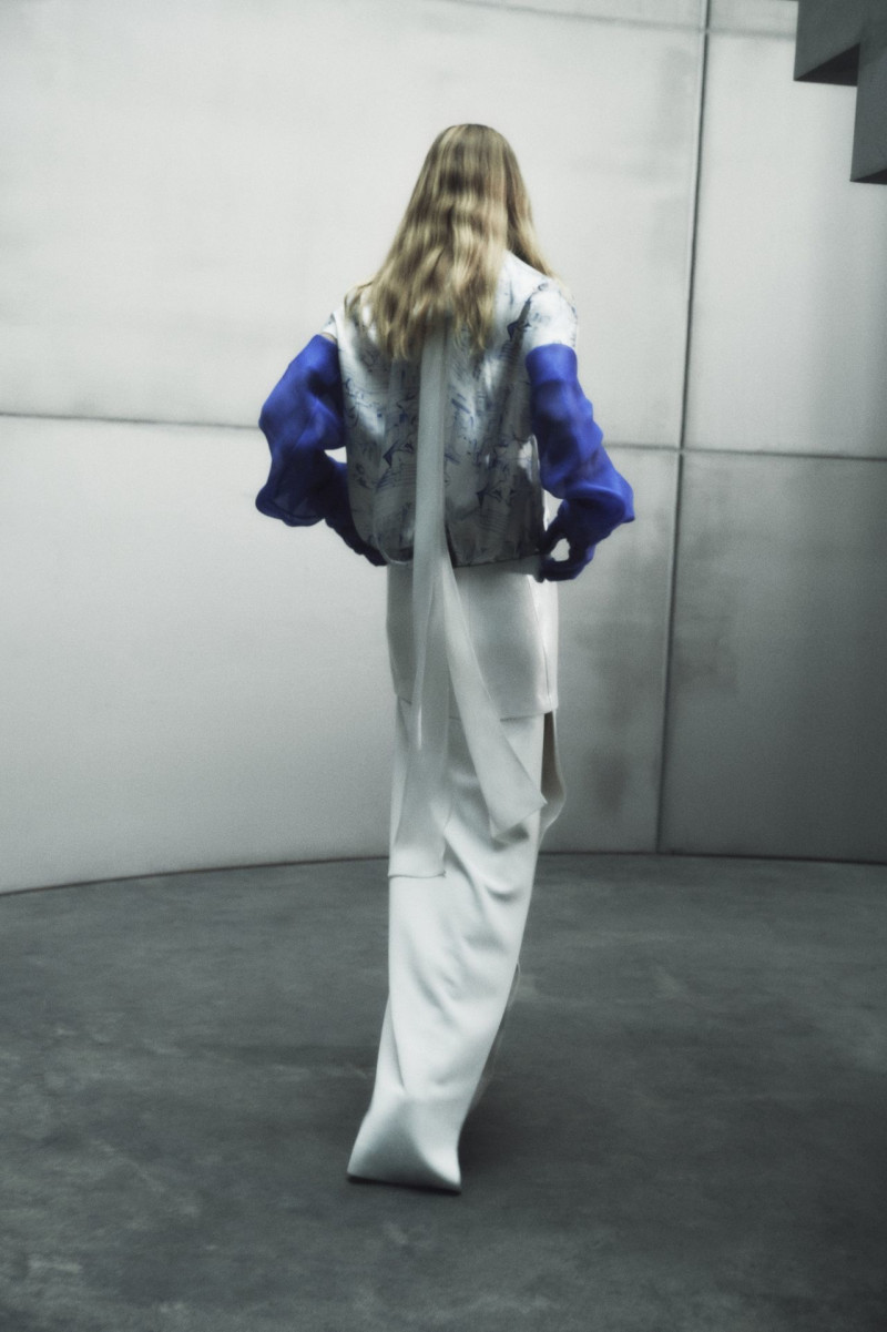 Anna Ewers featured in  the Khaite lookbook for Resort 2024