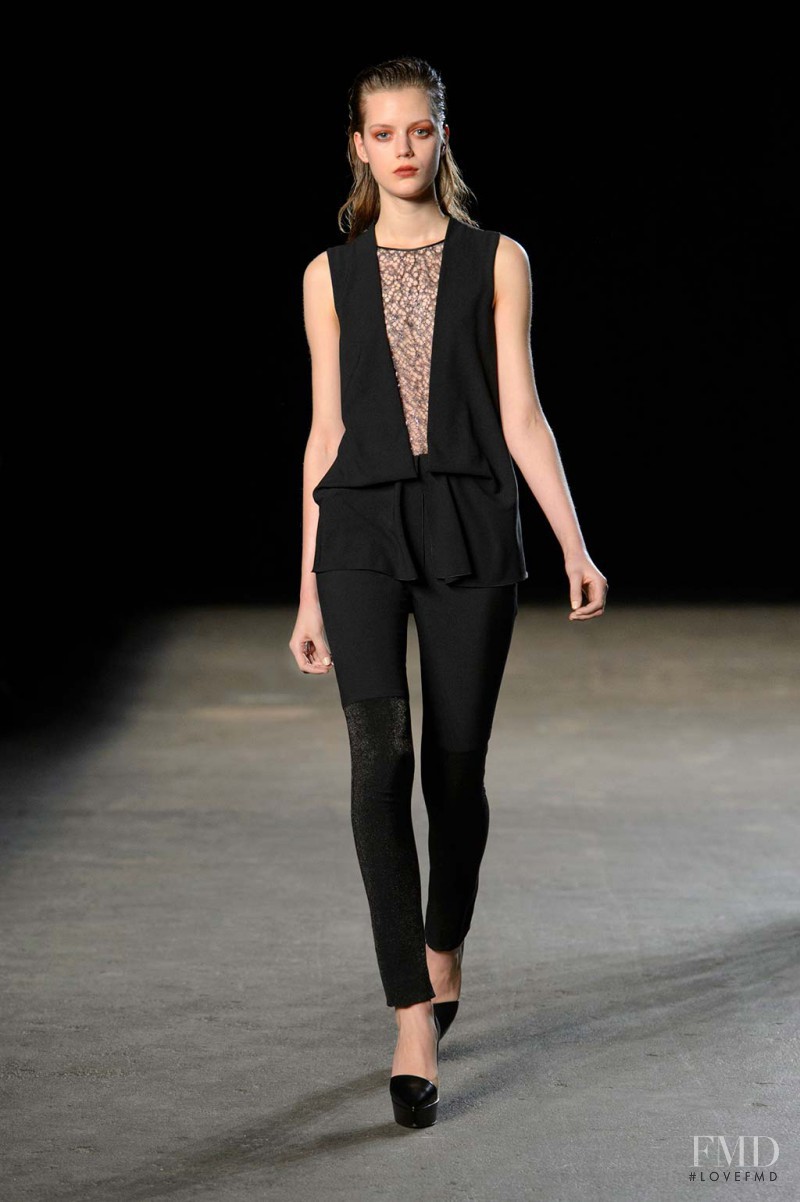 Esther Heesch featured in  the Philosophy di Lorenzo Serafini fashion show for Autumn/Winter 2014