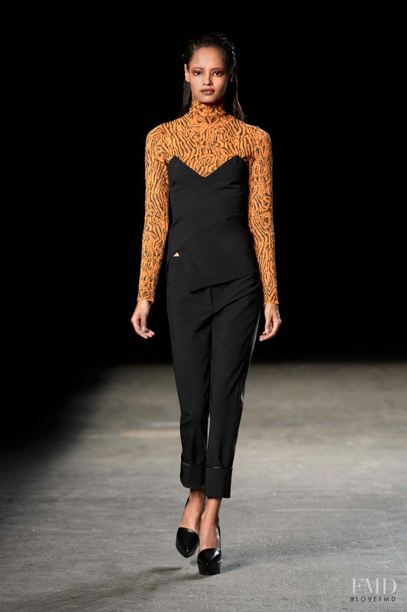 Malaika Firth featured in  the Philosophy di Lorenzo Serafini fashion show for Autumn/Winter 2014