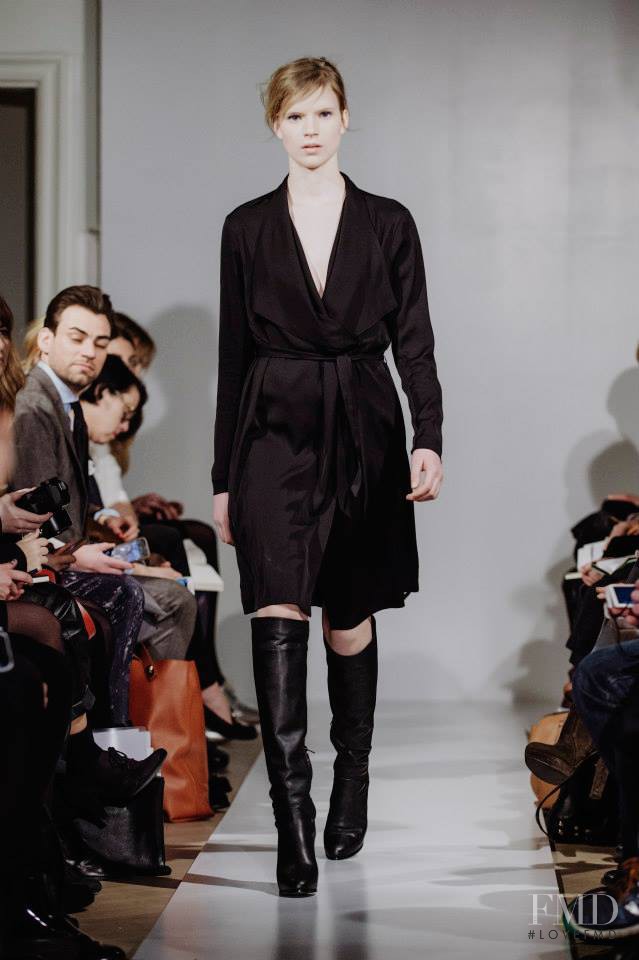 Sara Eirud featured in  the Filippa K fashion show for Autumn/Winter 2014