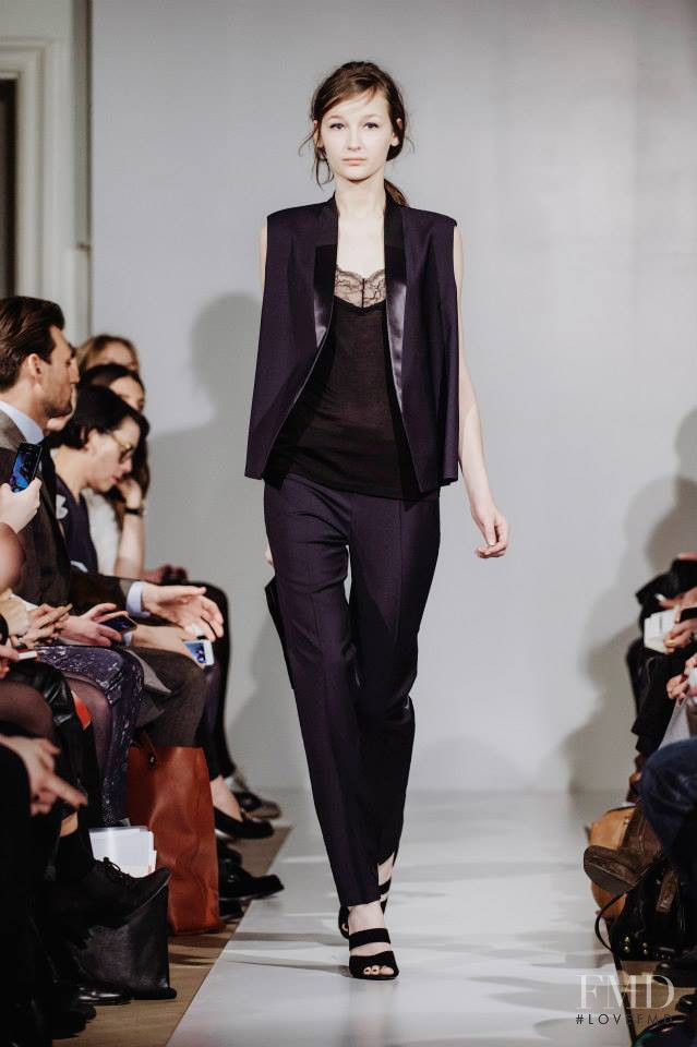 Justyna Gustad featured in  the Filippa K fashion show for Autumn/Winter 2014