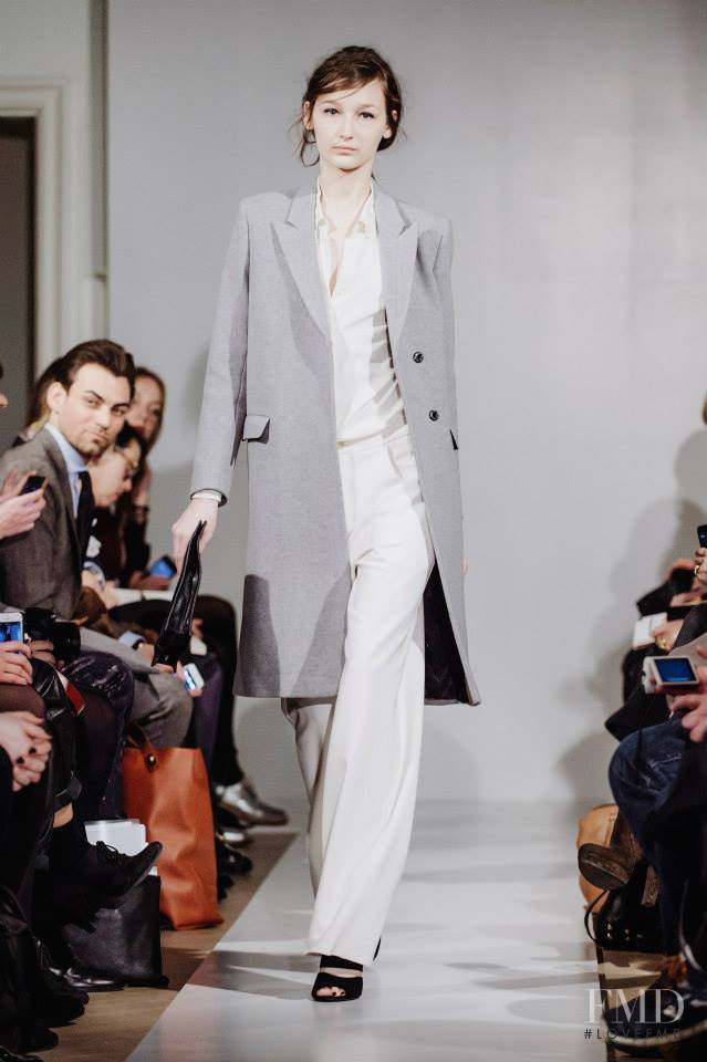 Justyna Gustad featured in  the Filippa K fashion show for Autumn/Winter 2014