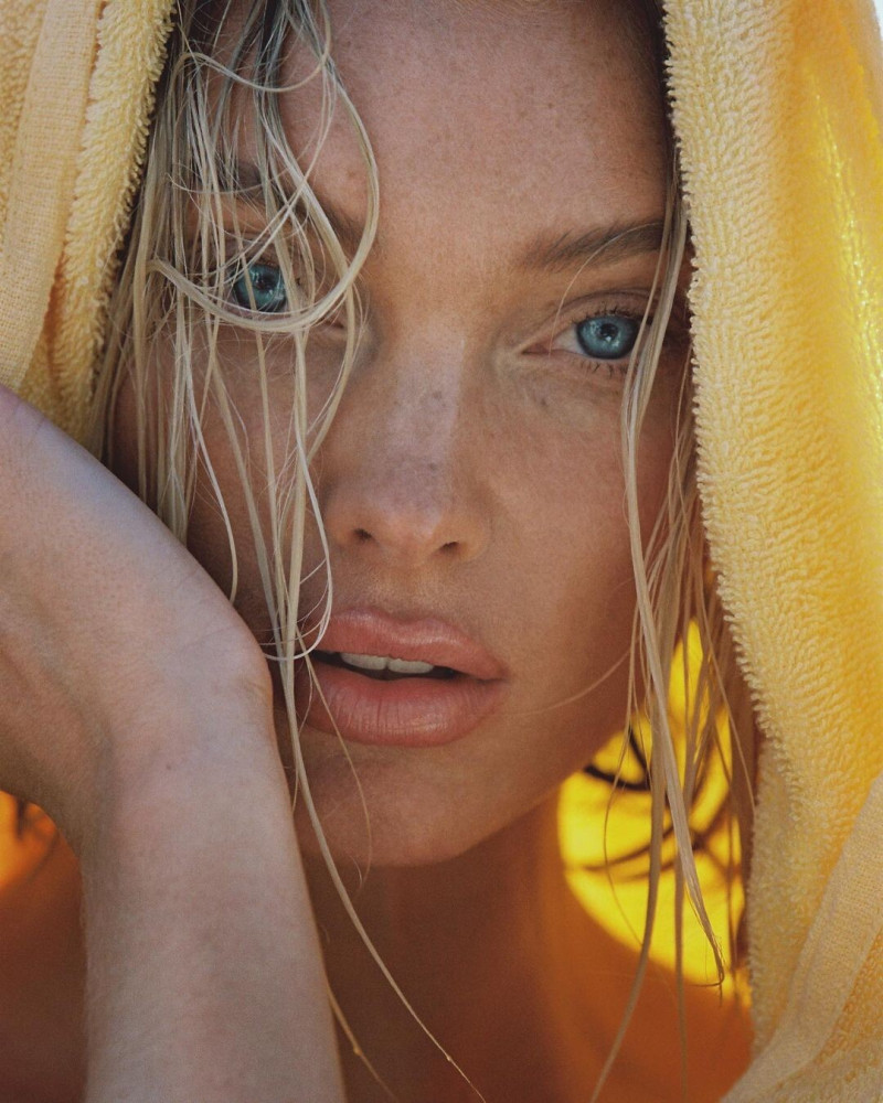 Elsa Hosk featured in  the Lavarice advertisement for Summer 2023