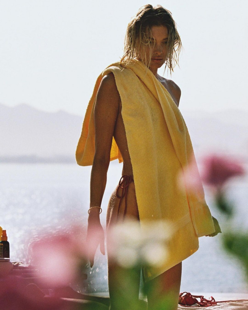 Elsa Hosk featured in  the Lavarice advertisement for Summer 2023