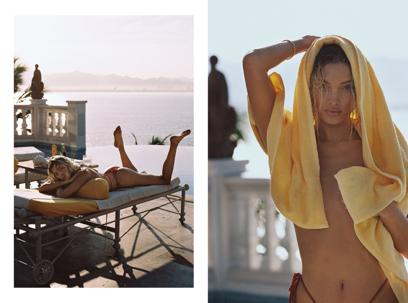 Elsa Hosk featured in  the Lavarice advertisement for Summer 2023