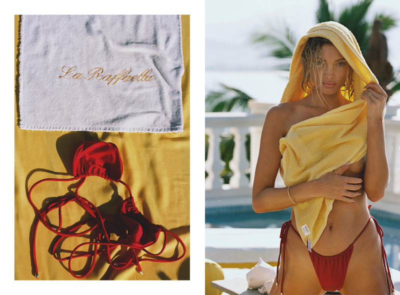 Elsa Hosk featured in  the Lavarice advertisement for Summer 2023