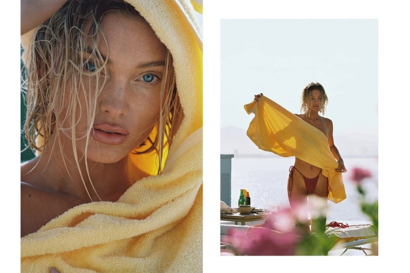 Elsa Hosk featured in  the Lavarice advertisement for Summer 2023