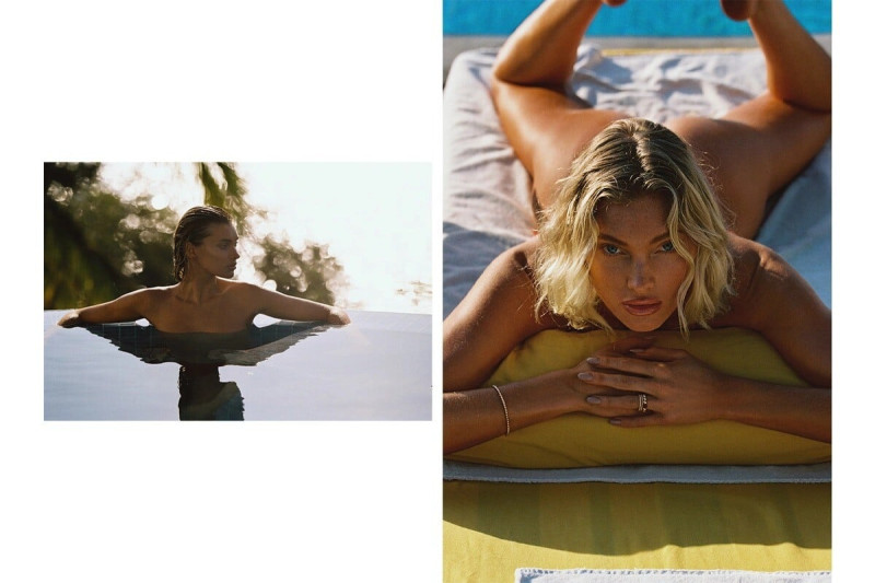 Elsa Hosk featured in  the Lavarice advertisement for Summer 2023