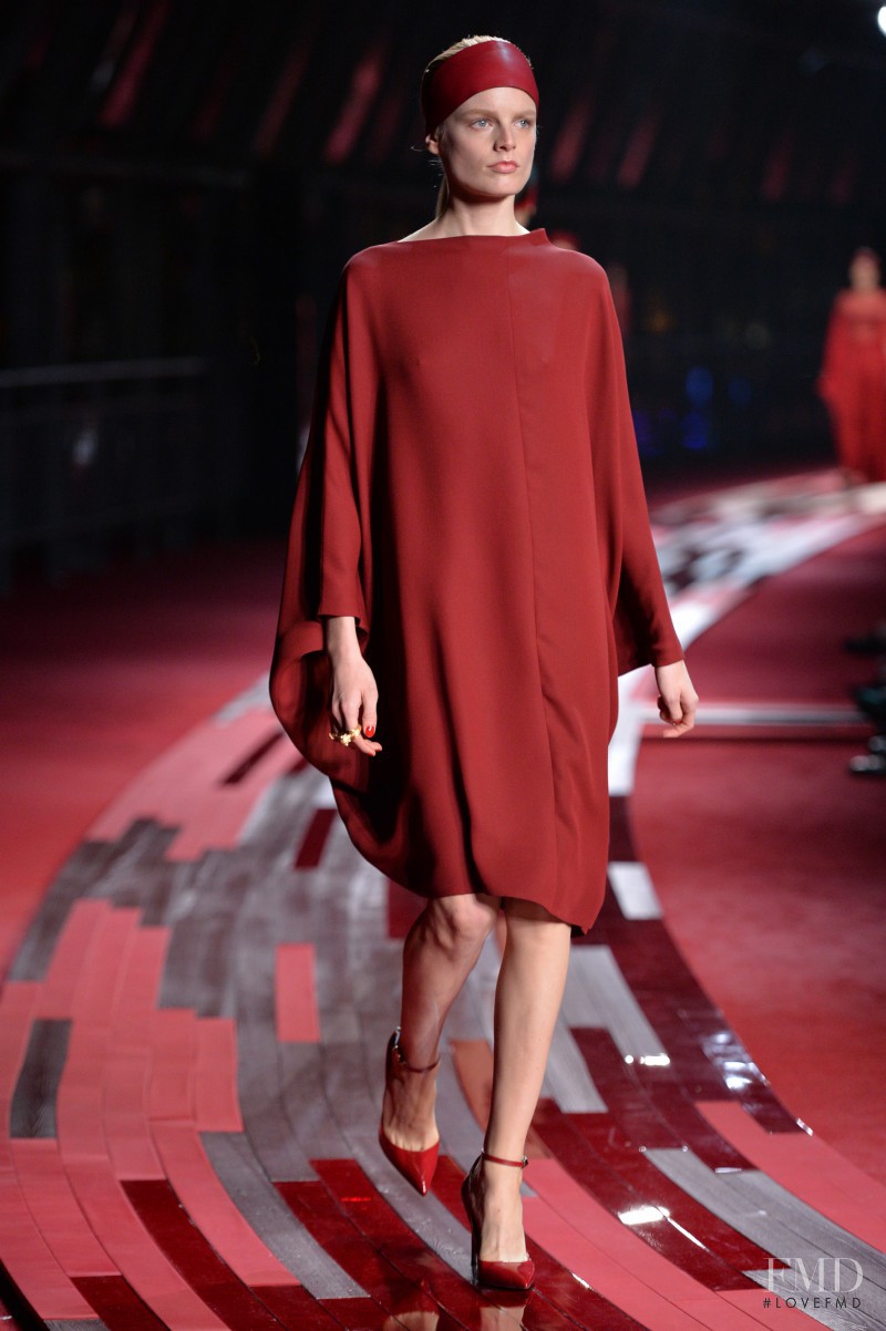 Hanne Gaby Odiele featured in  the Valentino Red Collection fashion show for Spring/Summer 2013